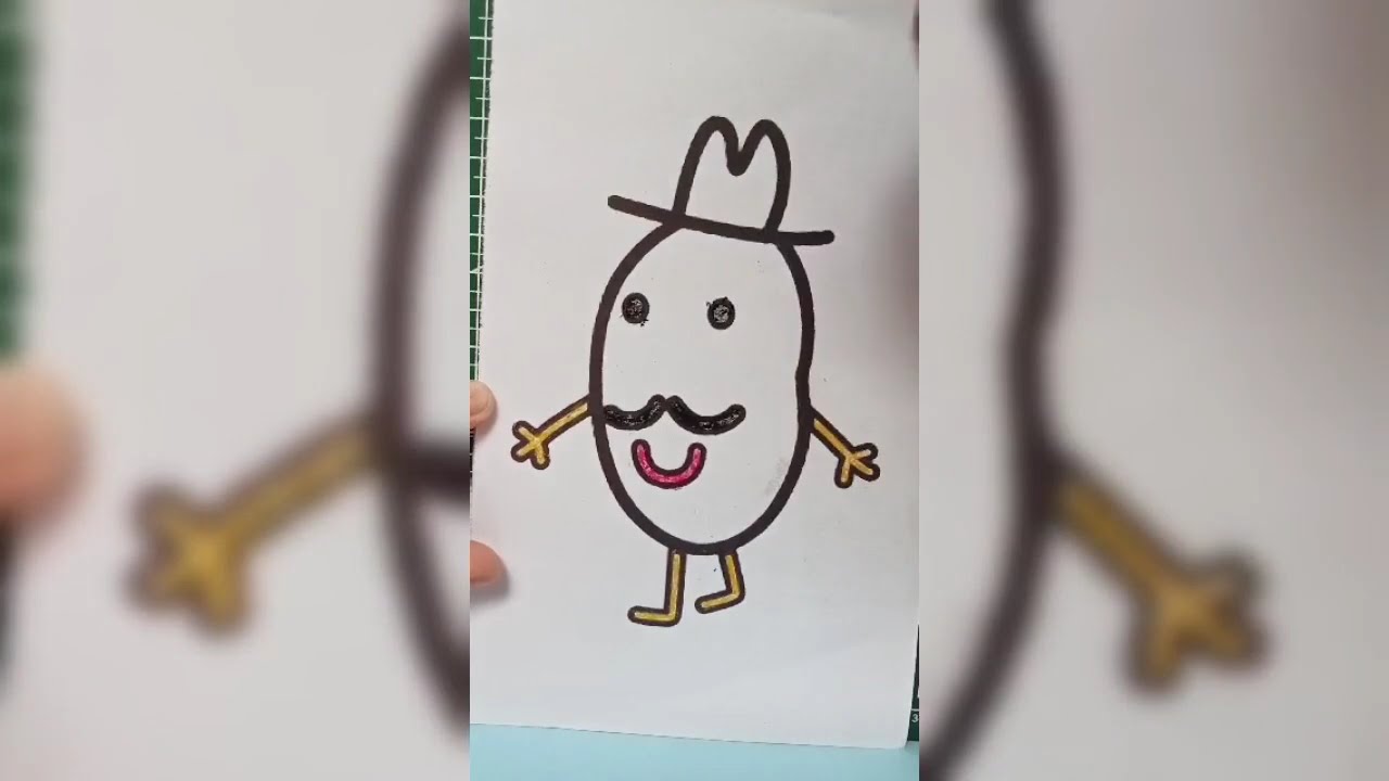 Papa Colors Mister Potato | Peppa Pig | Papa Coloring Book