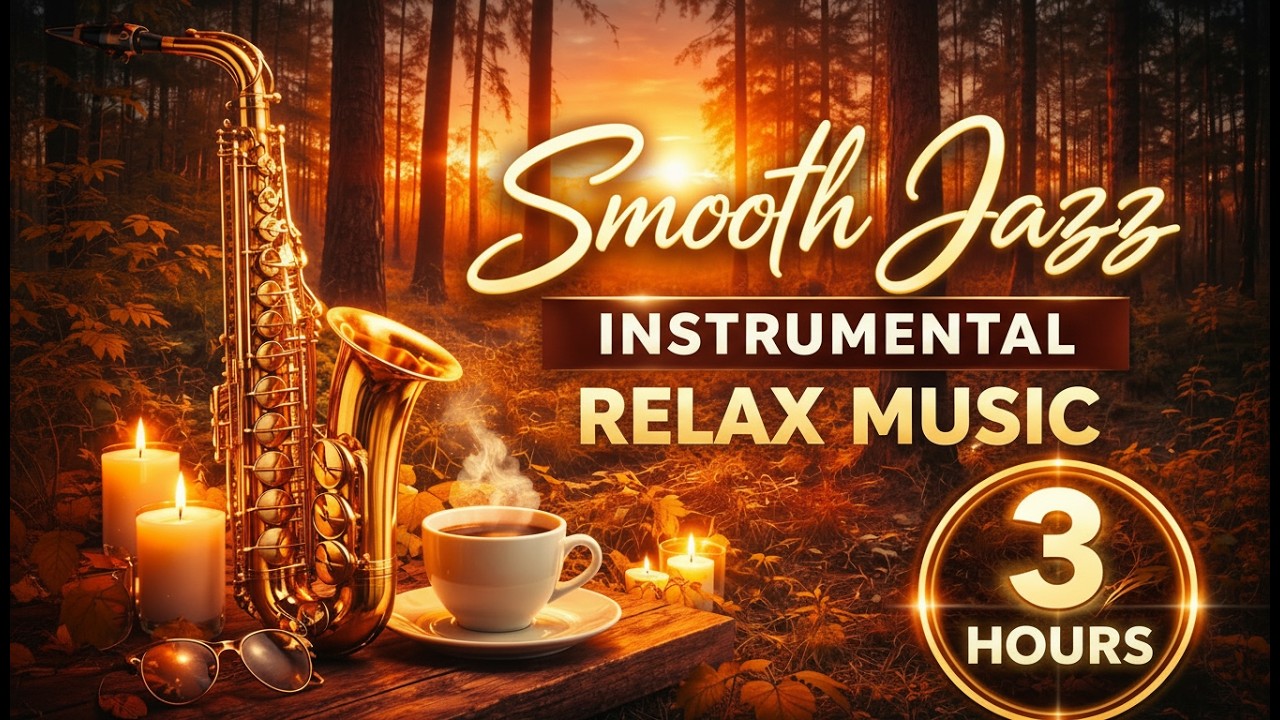 ✨ Smooth Jazz Instrumental Relax Music – 3 Hours Nonstop Best Hits