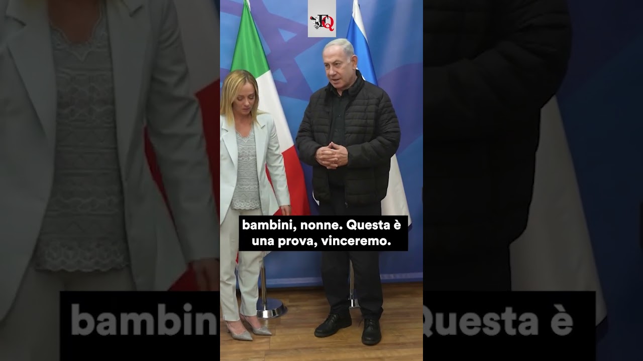 MELONI INCONTRA NETANYAHU: 