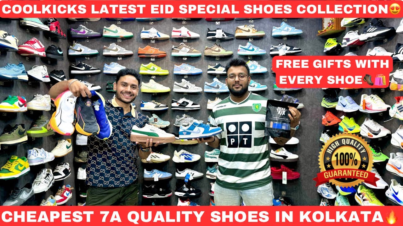 Cheapest 7A Quality Shoes In Kolkata | Coolkicks | Kolkata Shoes Market | EID Special Offers ₹499😍