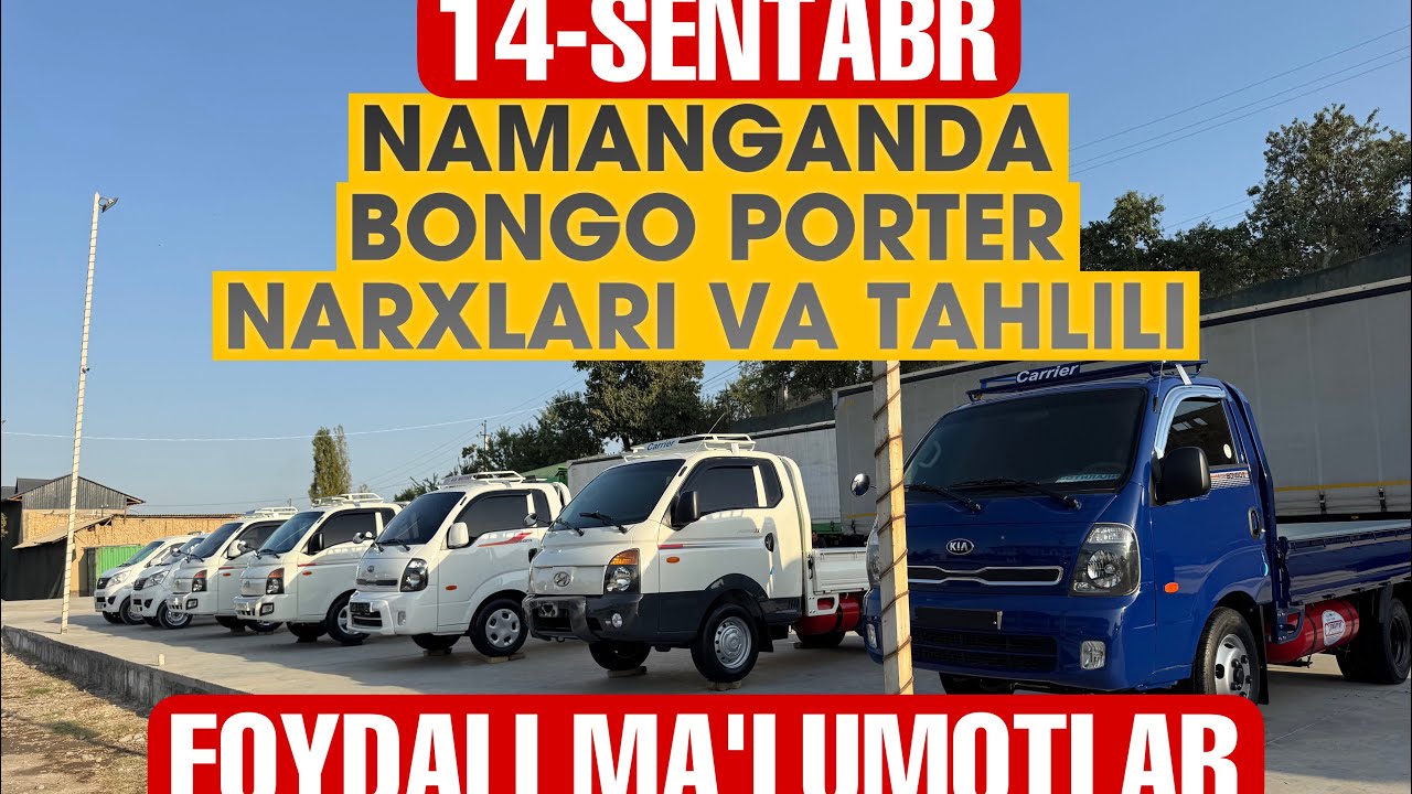 14-SENTABR NAMANGANDA BONGO PORTER NARHLARI. #porter #bongo #kiabongo #rek #hyundaiporter 