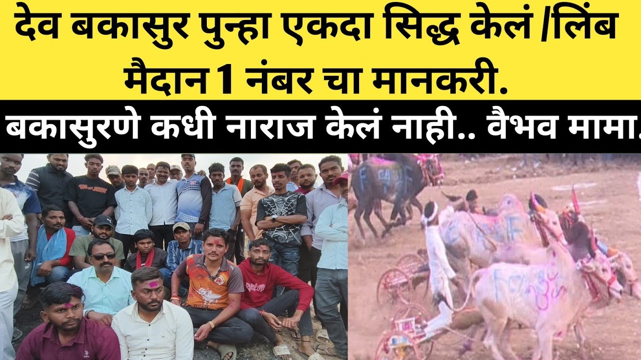 देव बकासुर पुन्हा एकदा सिद्ध केलं /लिंब मैदान 1 नंबर चा मानकरी 