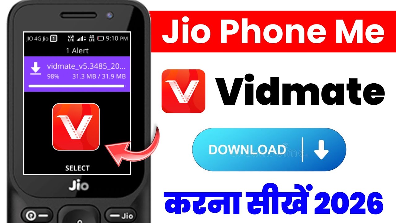 Jio Phone Me VidMate Kaise Download Kare | 2026 New Trick | 100% Working | Vidmate download 2026