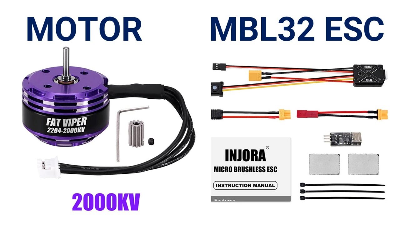 INJORA MBL32 ESC & 2000KV OutRunner Motor