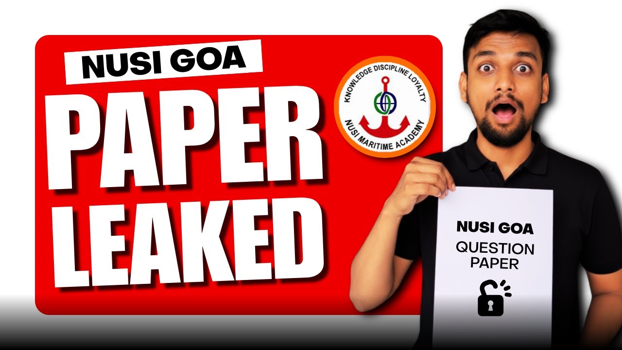 NUSI GOA Paper Leaked? NUSI GOA EXAM Questions For Jan Batch 2026