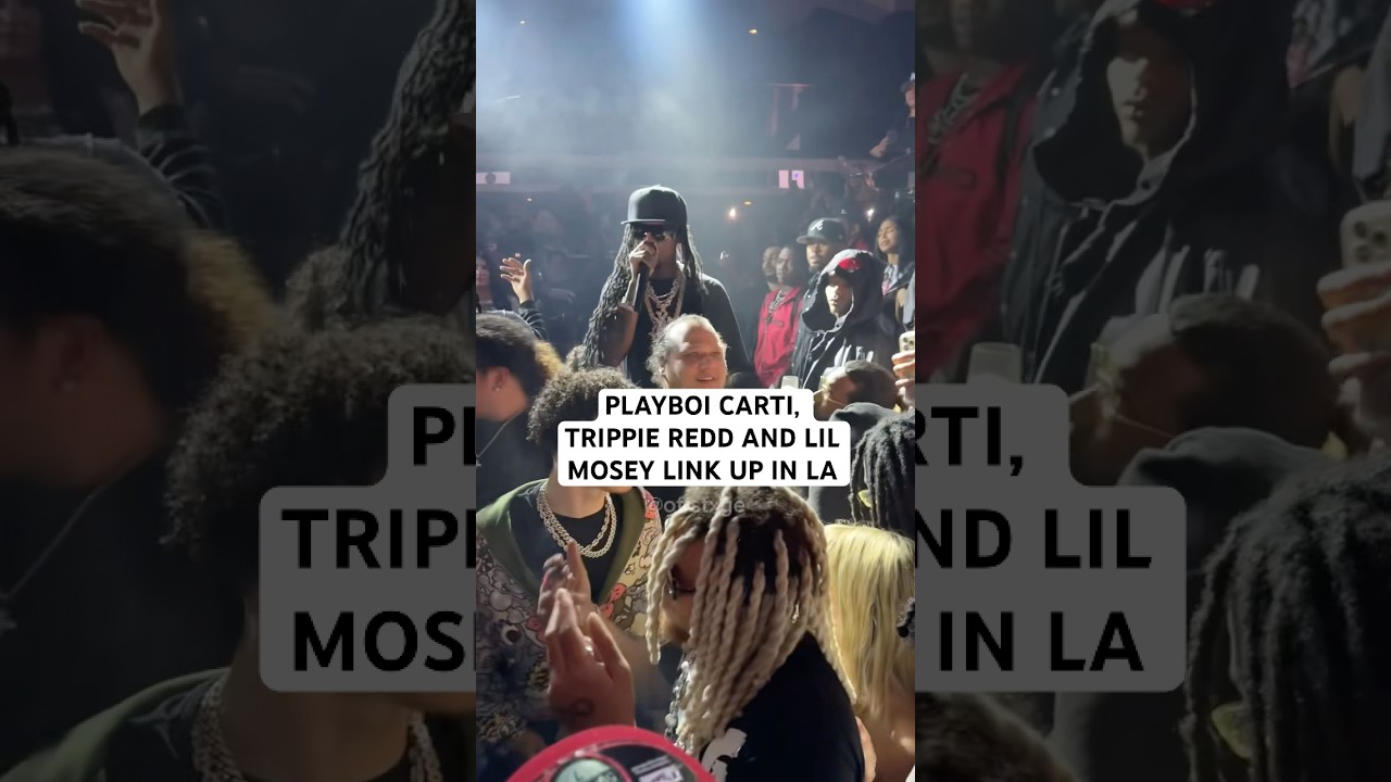 Playboi Carti, Trippie Redd and Lil Mosey link up in LA #playboicarti #trippieredd #rap