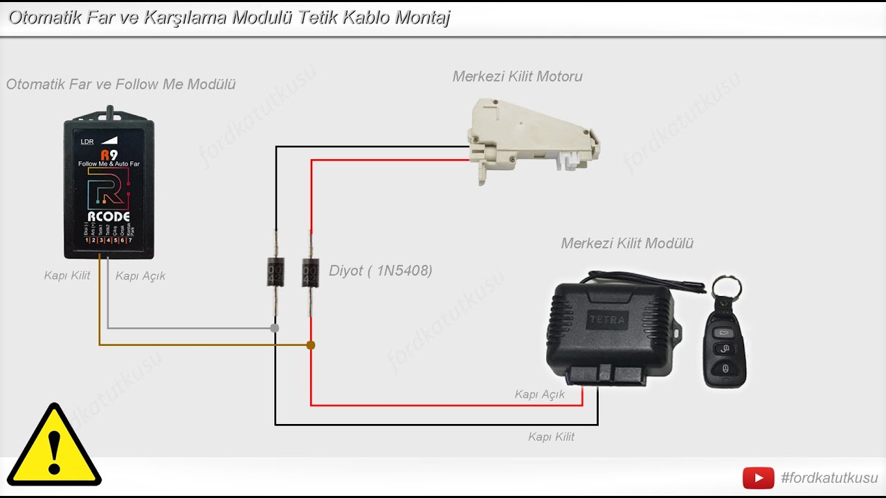 Follow Me ve Otomatik Far Sensörü Tetik Kablo Montajı Detaylı Anlatım
