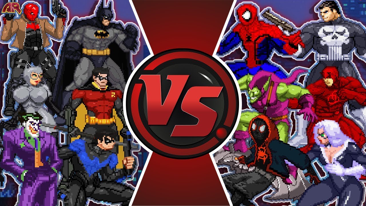 БЭТМЕН против ЧЕЛОВЕКА-ПАУКА: ТОТАЛЬНАЯ ВОЙНА! (Marvel против DC Comics, Мстители против Лиги Спр...