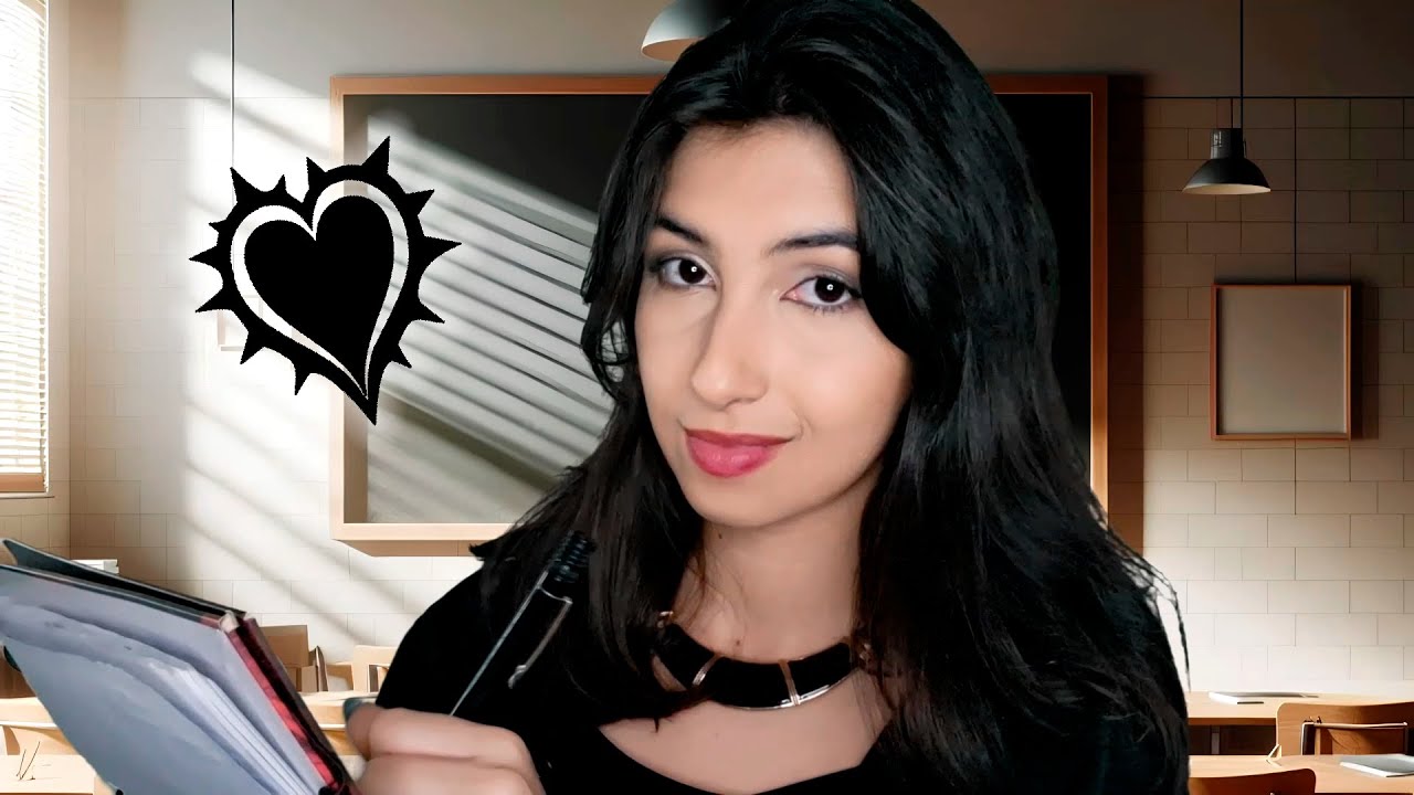 ASMR Garota gótica da sua sala é secretamente obcecada por você 😳