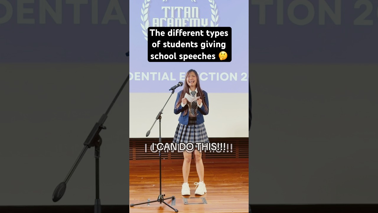The different types of students giving school speeches 🤔