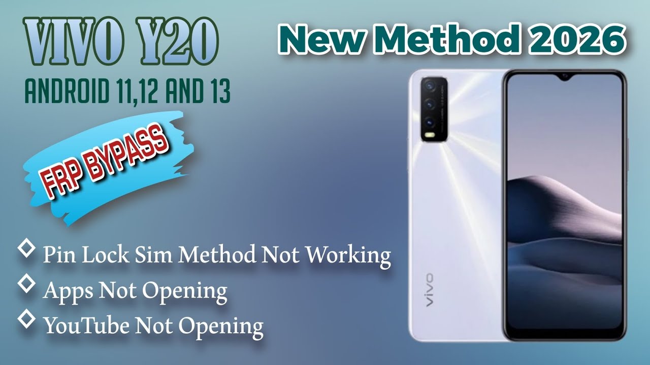 Vivo Y20 FRP | Android Version 11,12 and 13 | How to remove Gmail Lock Without PC | Update 2026