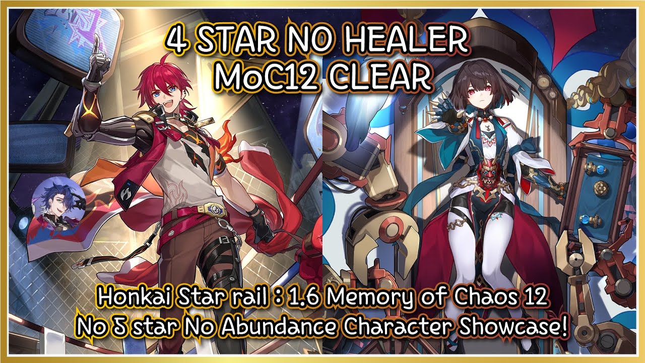 [HSR] : 1.6 Memory of Chaos 12 - No 5 STAR No Healer | Sampo Luka & Xueyi Hypercarry 3* Clear!!