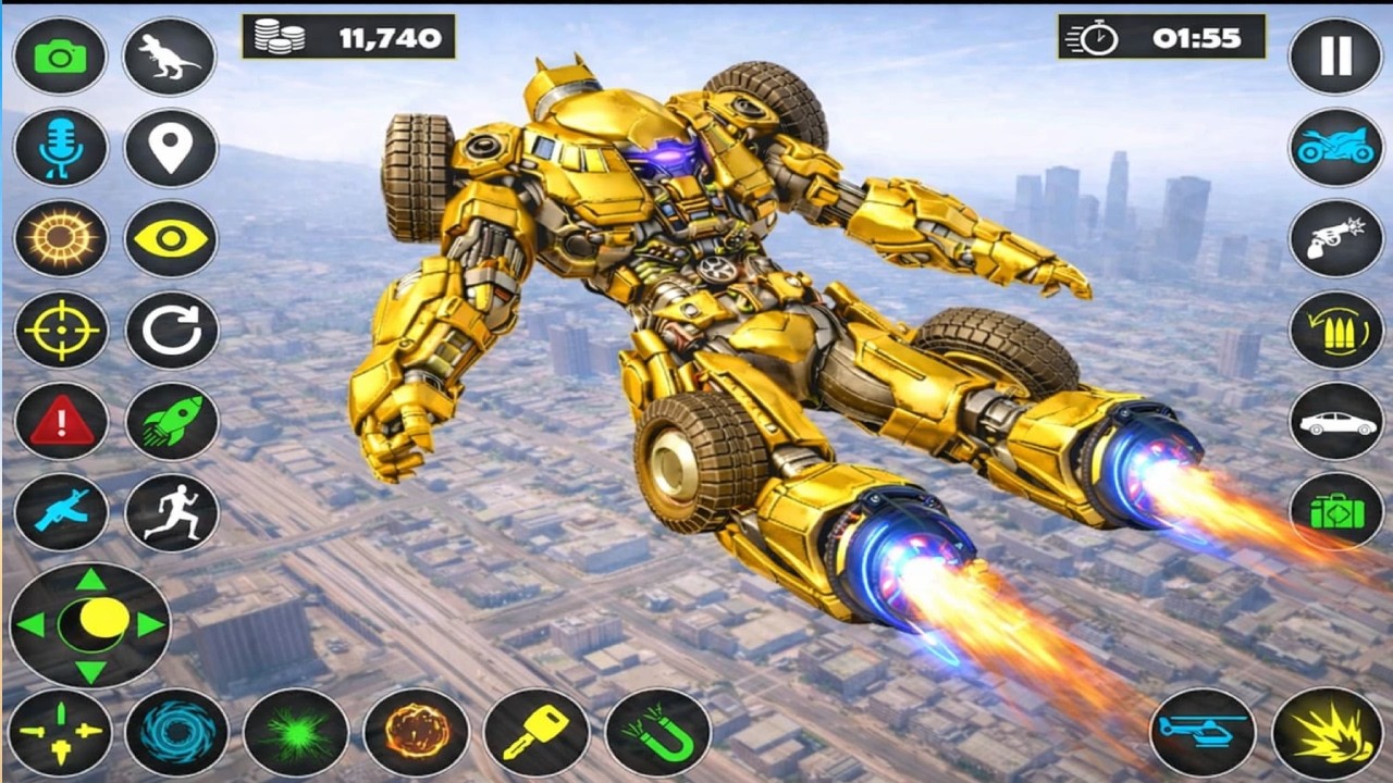 Transforming Robot Car & Jet Battle – Flying Police Mech 2026 #1 | Android Gameplay