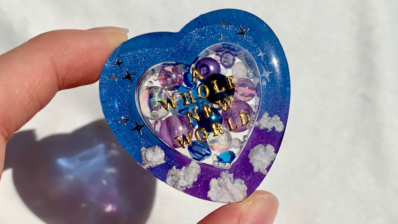 Брелок для ключей Aladdin Heart Shaker Смола Искусство