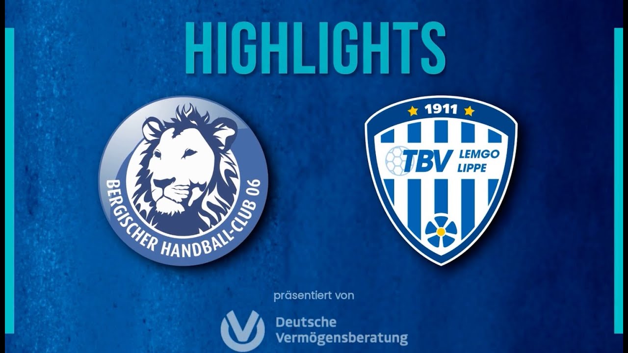 DYN-Highlights - Bergischer HC vs TBV Lemgo Lippe