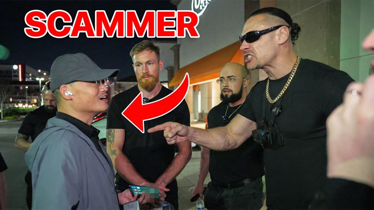 RUSSIAN GANGSTERS SURROUND CHINESE SCAMMER