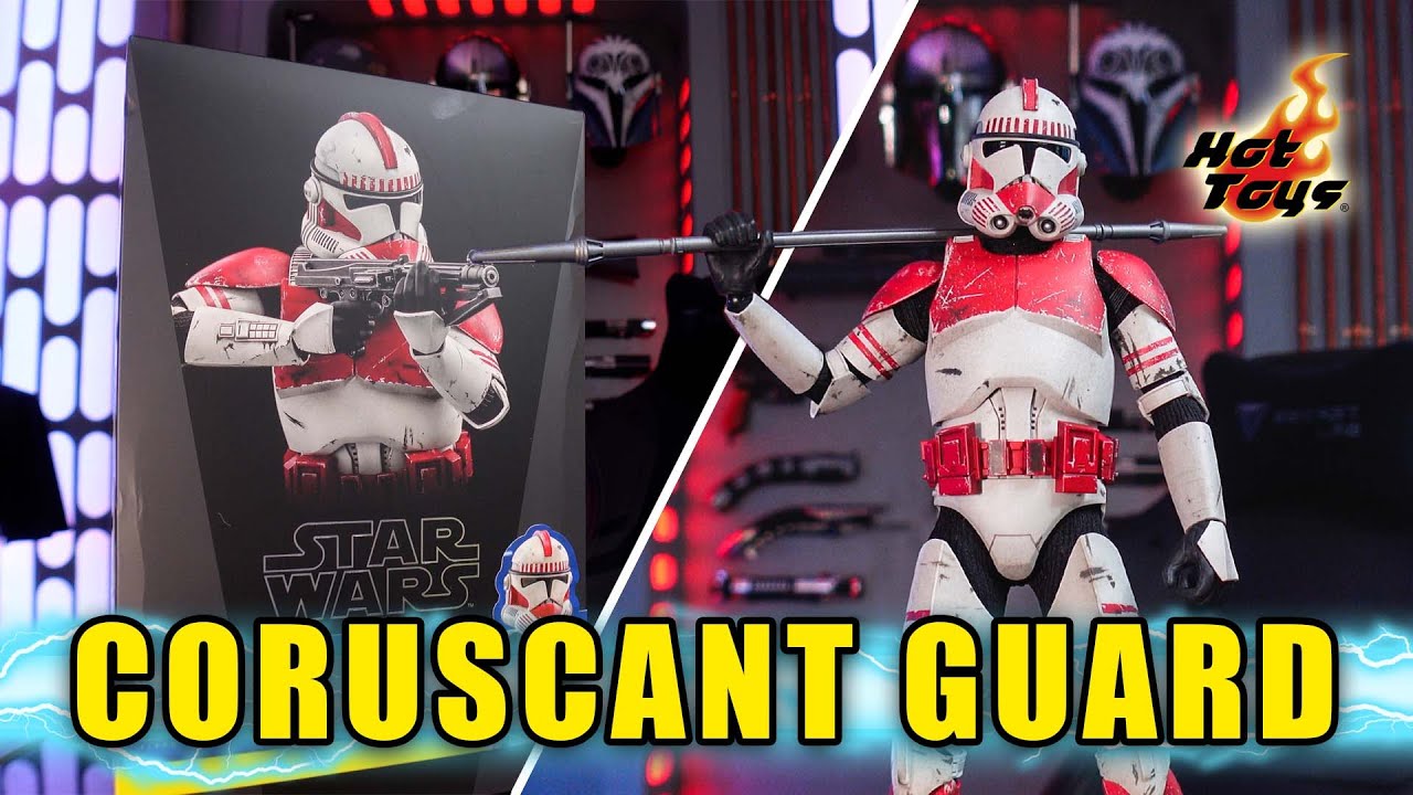 Star Wars The Clone Wars Hot Toys Coruscant Guard Figure Unboxing