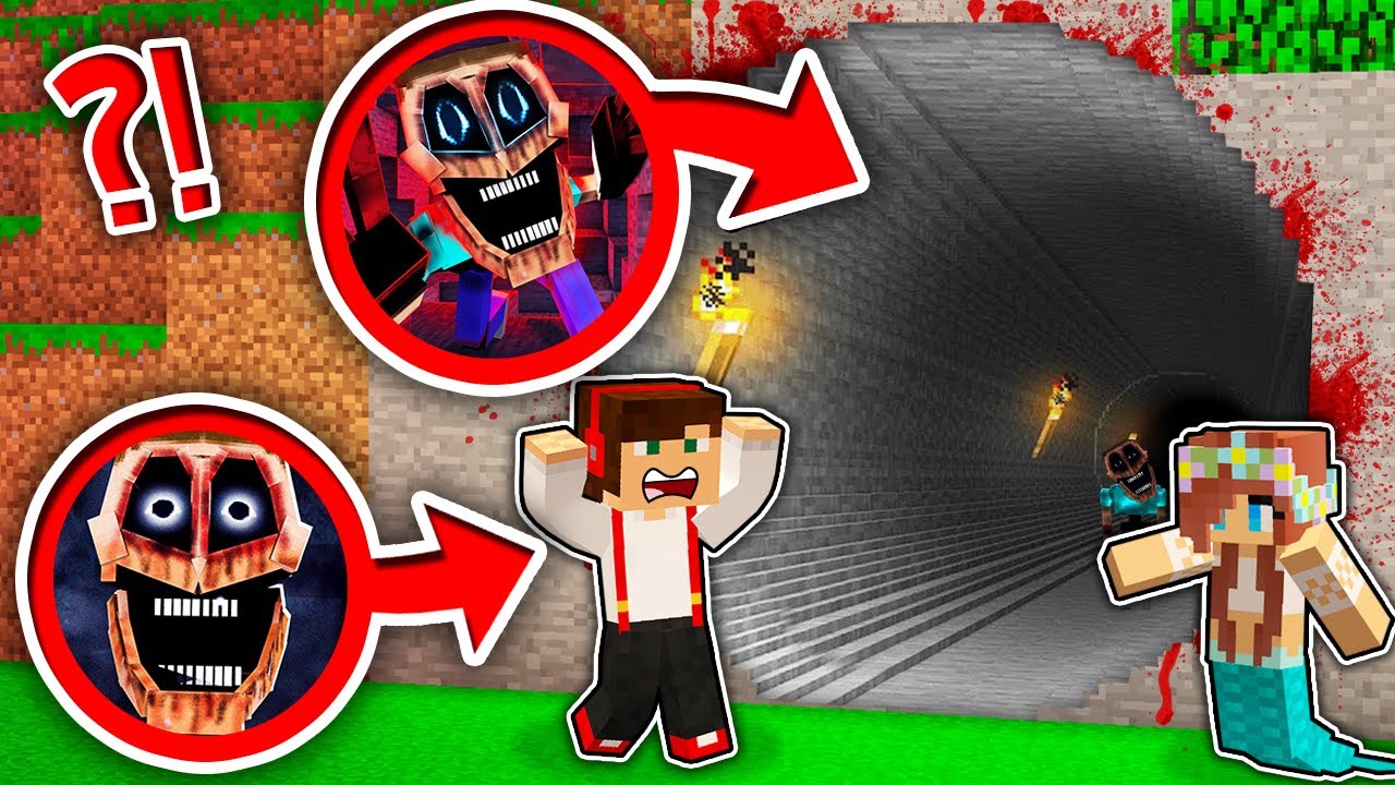 NIGDY NIE WCHODŹ DO TEGO STRASZNEGO TUNELU MIMICERA W MINECRAFT?! GPLAY & LUMI
