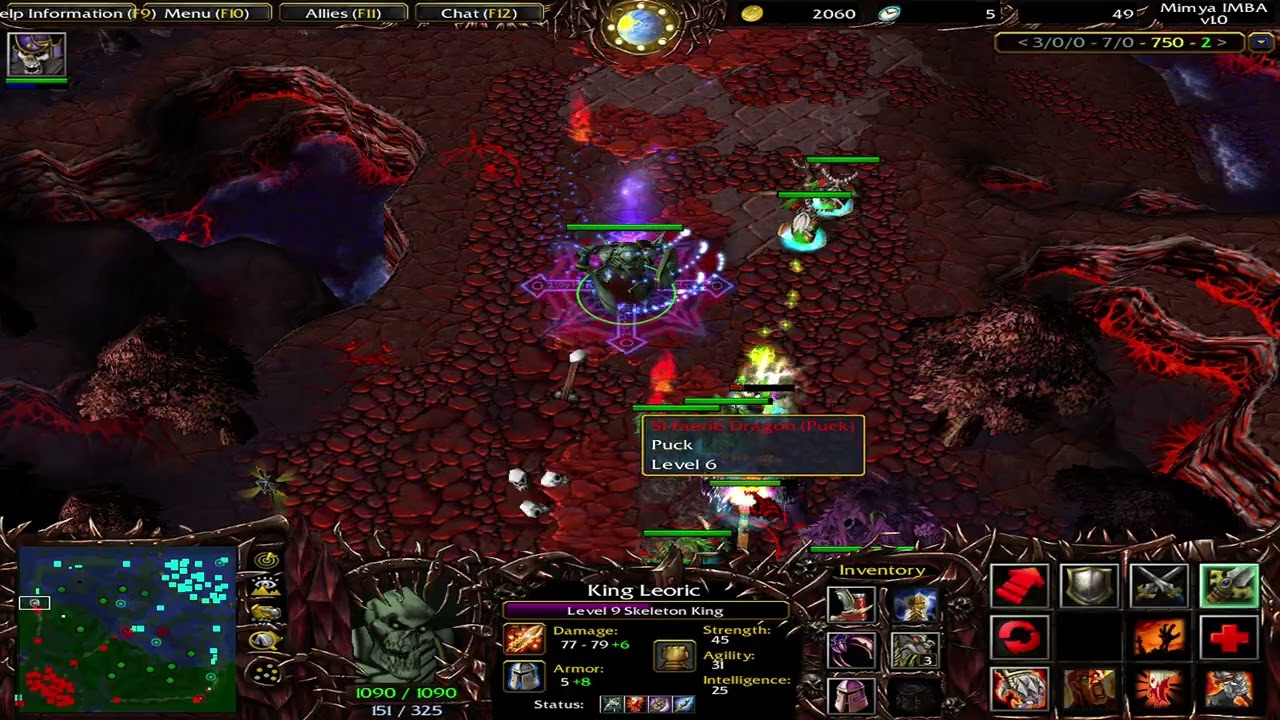 Dota Imba Mimya AI: King Leoric, the Skeleton King + Bonus skill: Battle Hunger | Dota Hell Theme