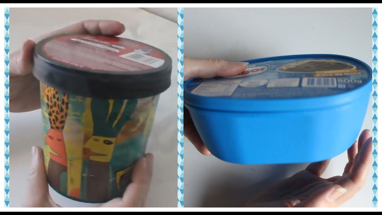♻ Plastic Container Crafts Ideas 😉 Decorating Icecream Container Ideas 🌼 Easy Crafts💕 Recycling