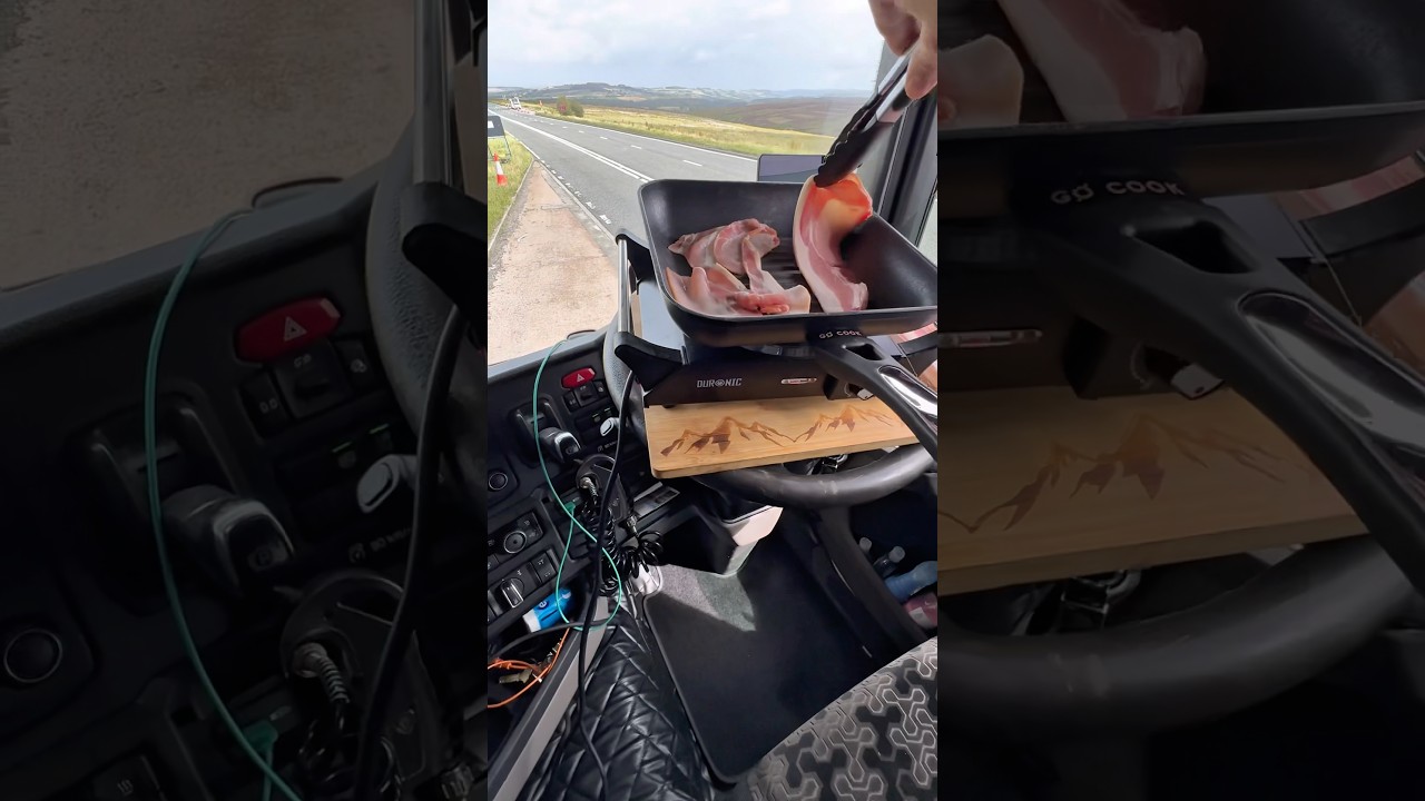 Poranna rutyna kierowcy ciężar&oacute;wki. Nie uwierzysz, co mam... #truckdriverlife #truckerliam