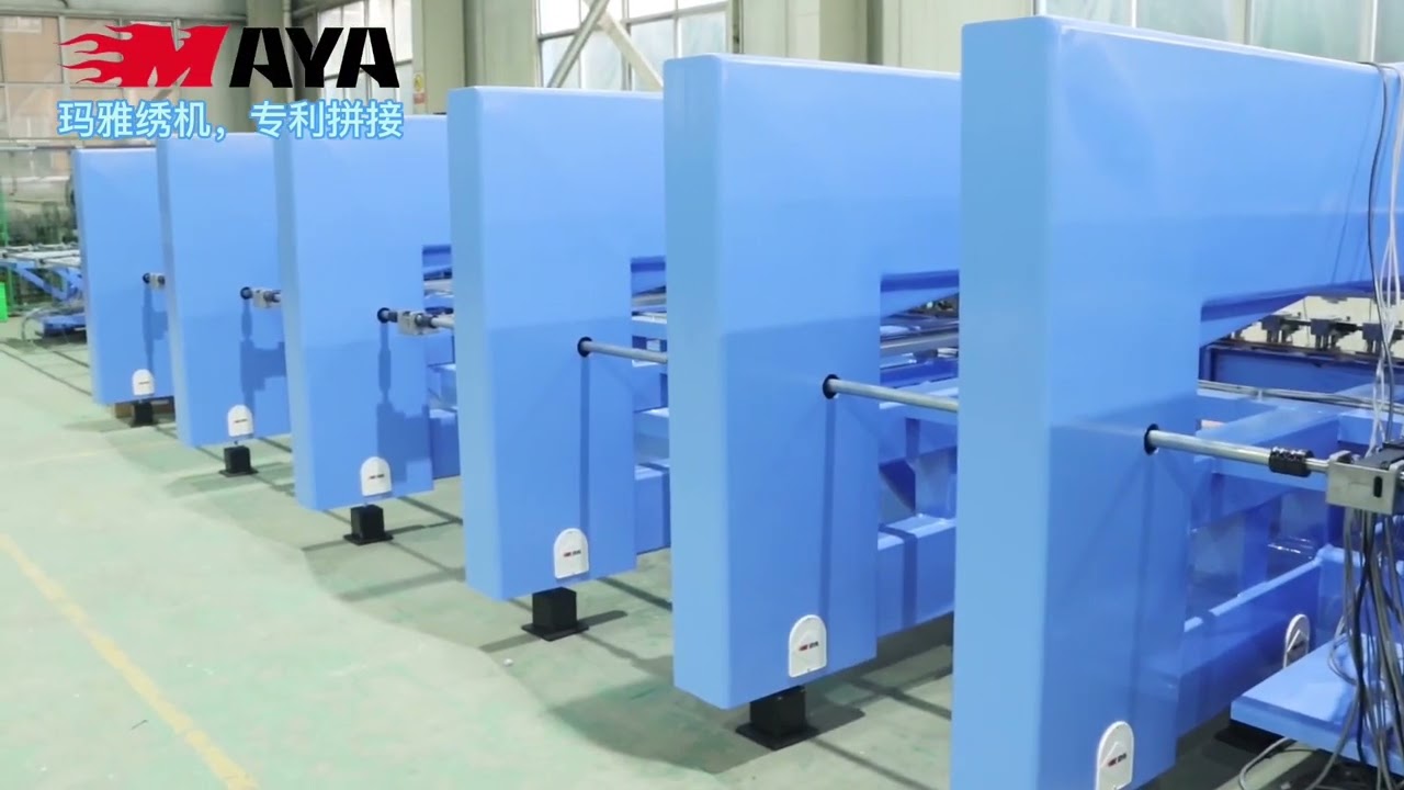 Embroidery Assemble and Test in Workshop, MAYA joint maga embroidery machine.