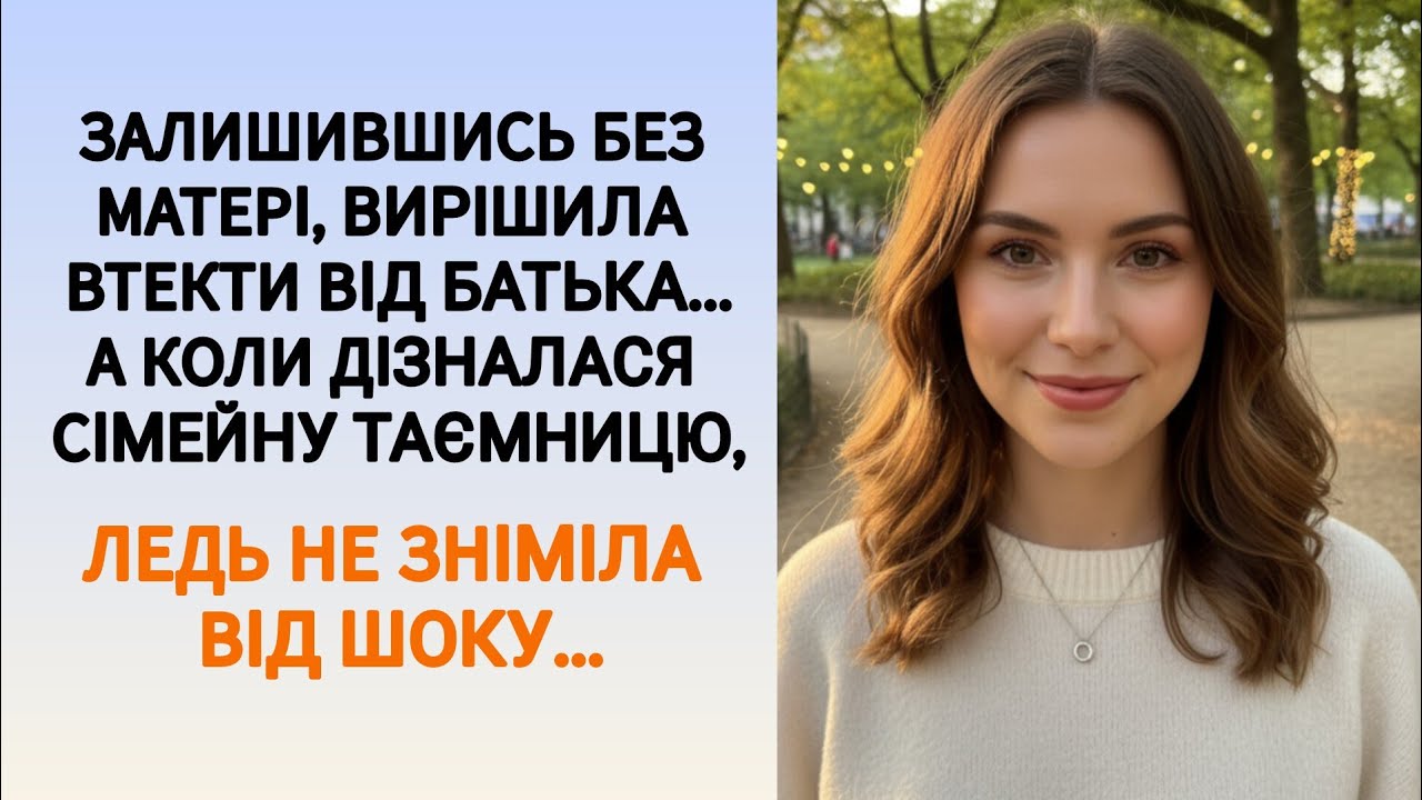 🇺🇦|| ЗАЛИШИВШИСЬ БЕЗ МАТЕРІ, ВИРІШИЛА ВТЕКТИ ВІД БАТЬКА...А КОЛИ ДІЗНАЛАСЯ...|| Українською мовою 