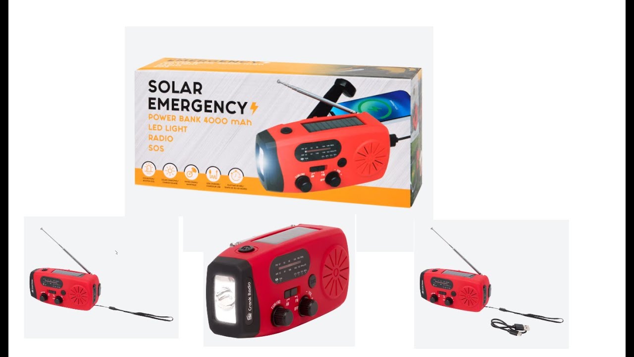 Cette Lampe Solaire de chez action Fait TOUT : Radio, Power Bank et Éclairage Et Alarme d'Urgence