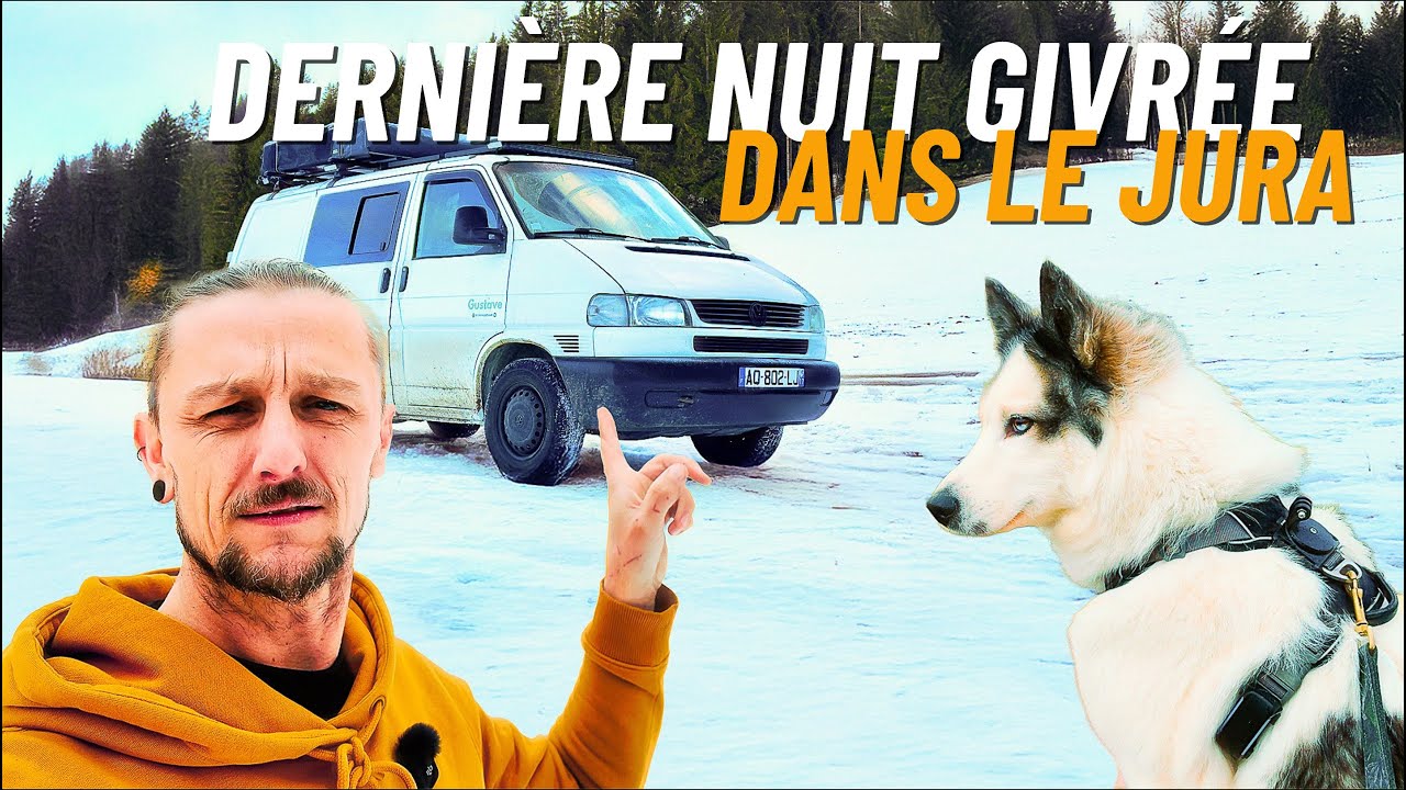 Road trip en VAN dans le Jura entre cascade, panorama et nuit glaciale