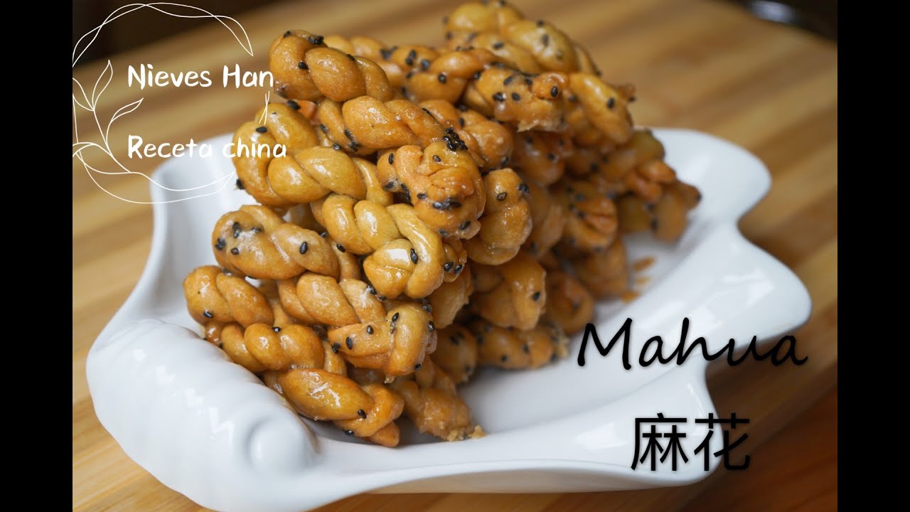 Trenzas fritas- Mahua - comida / golosina china auténtica y tradicional