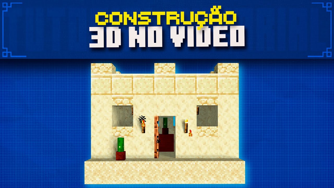 CONSTRUÇÃO 3D ANIMADA dentro do vídeo