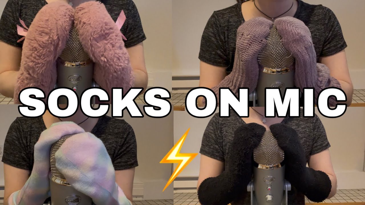 ASMR | Mic Scratching with Socks | Fast and Aggressive | No Talking