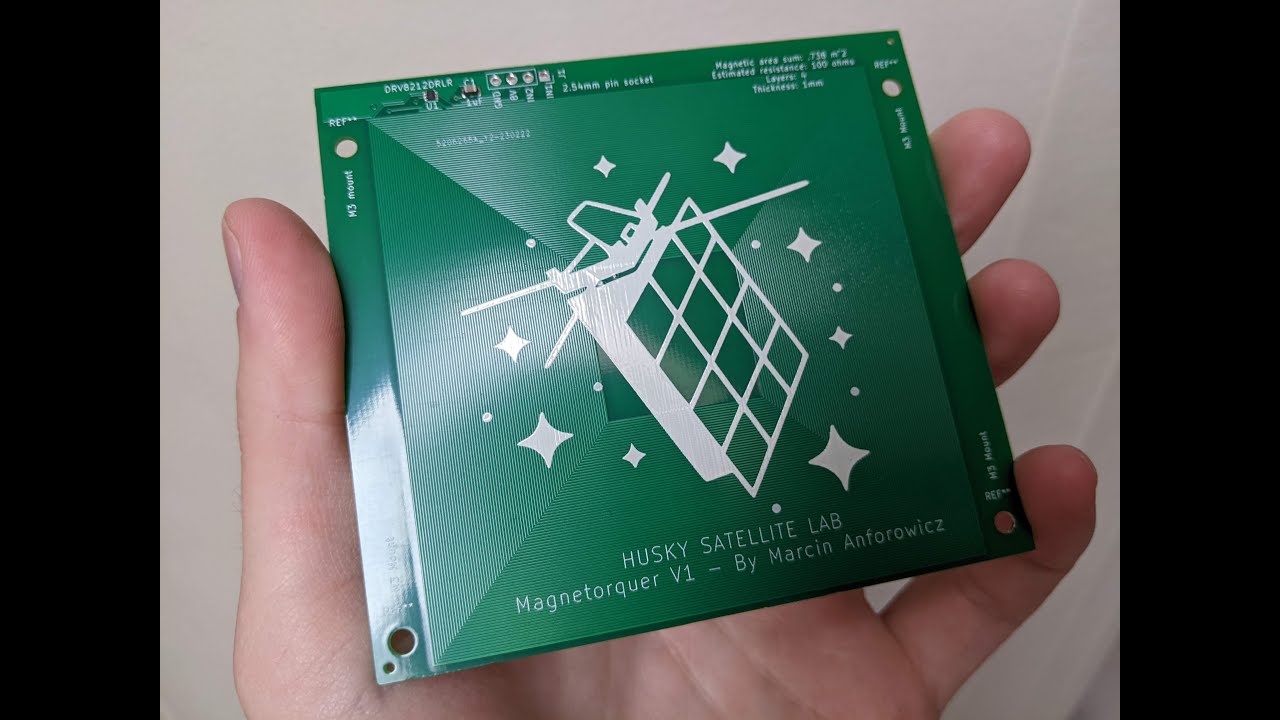 PCB Magnetorquer Prototype - Husky Satellite Lab
