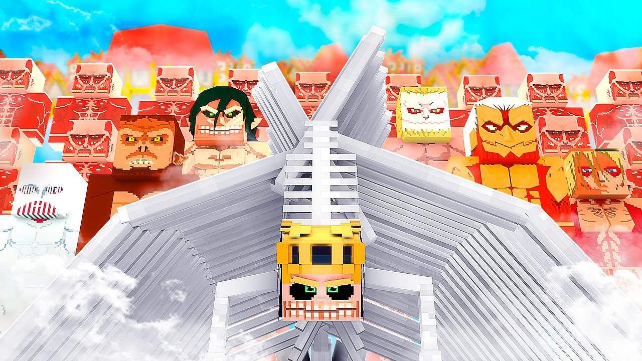 MINECRAFT pero ACTIVO EL RETUMBAR de ATTACK ON TITAN !!
