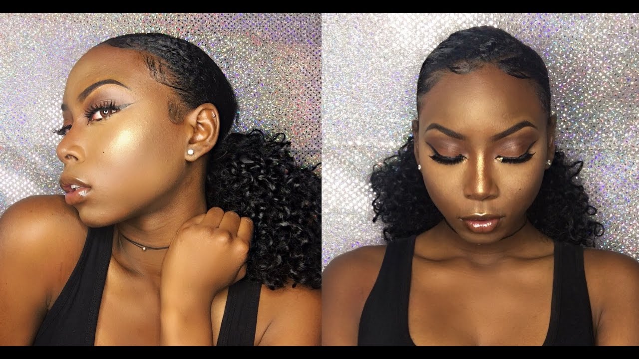 Dewy Neutral makeup tutorial for dark/brown skin 🍫