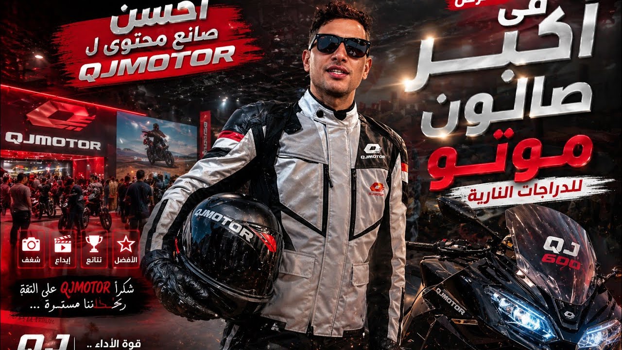 أفضل محتوى وجائزة مميزة من QJMOTOR في يوم اكبر معرض الدراجات الكهربائية و النارية 