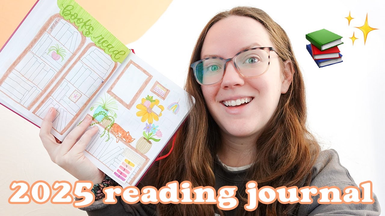 setting up my 2025 reading journal ✨📔