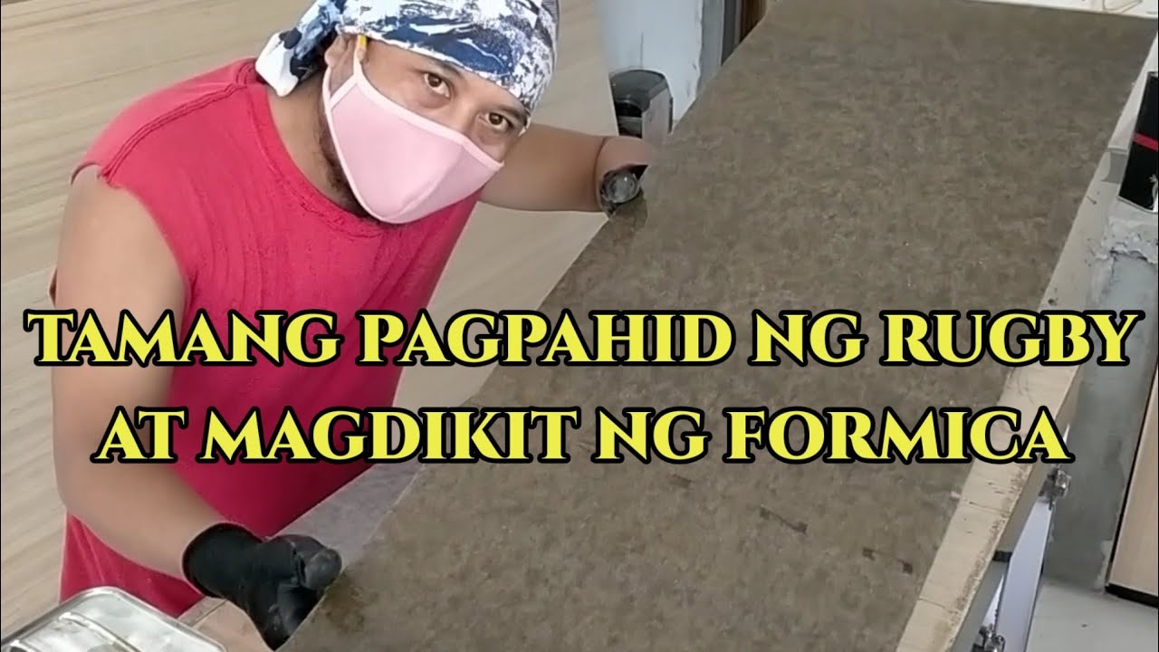 Paano Ako Magpahid Ng Rugby sa Laminates At Magdikit Narin.