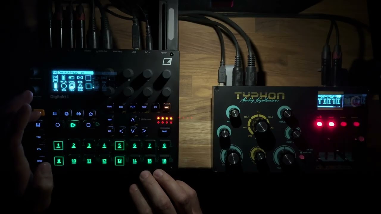 Elektron Digitakt 2 & Dreadbox Typhon live electronica 
