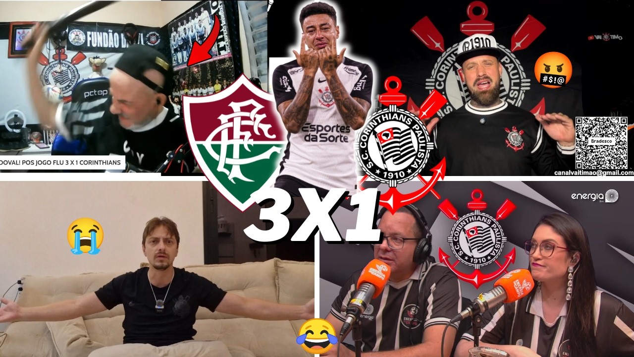 REA&Ccedil;&Otilde;ES DOS CORINTHIANOS REVOLTADOS -CRISE TOTAL - FLUMINENSE 3 X 1 CORINTHIANS - BRASILEIR&Atilde;O 2026