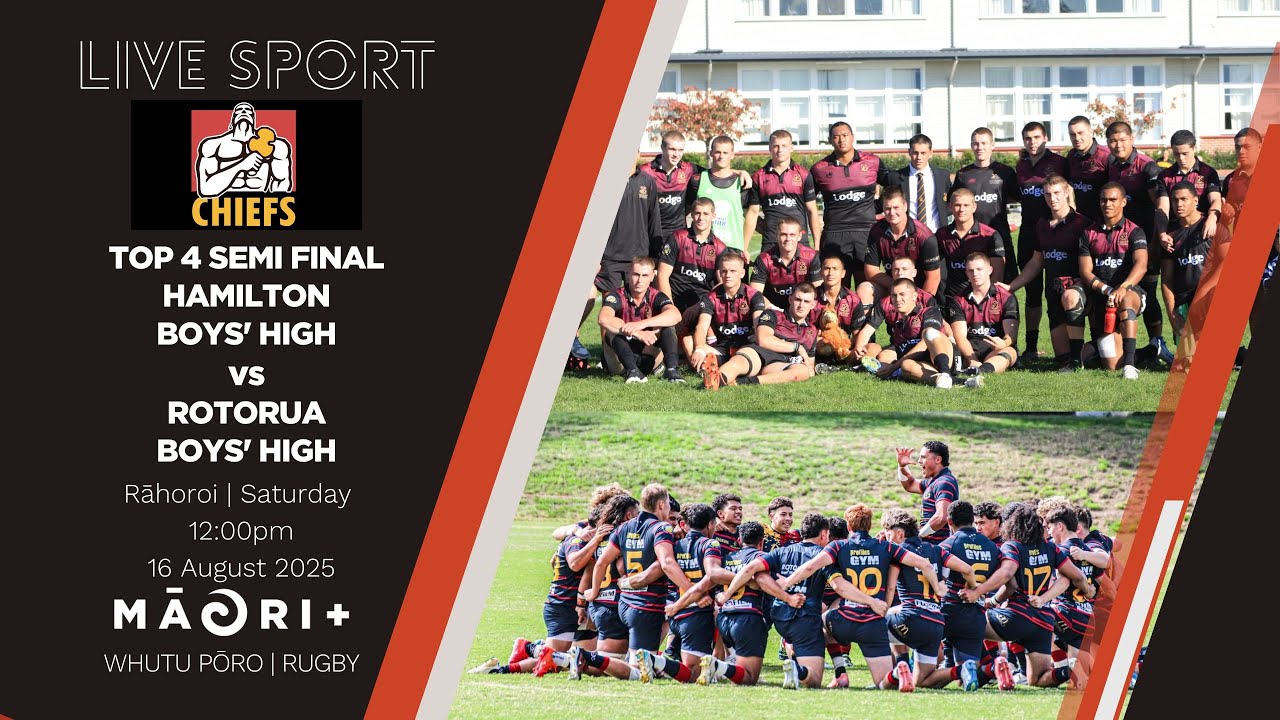 Top 4 Rugby First XV 2025 | Chiefs Semi Final | Hamilton Boys' High v Rotorua Boys' High