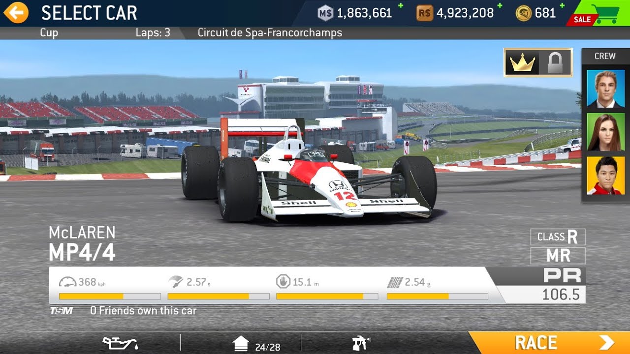 Real Racing 3 McLaren MP4/4