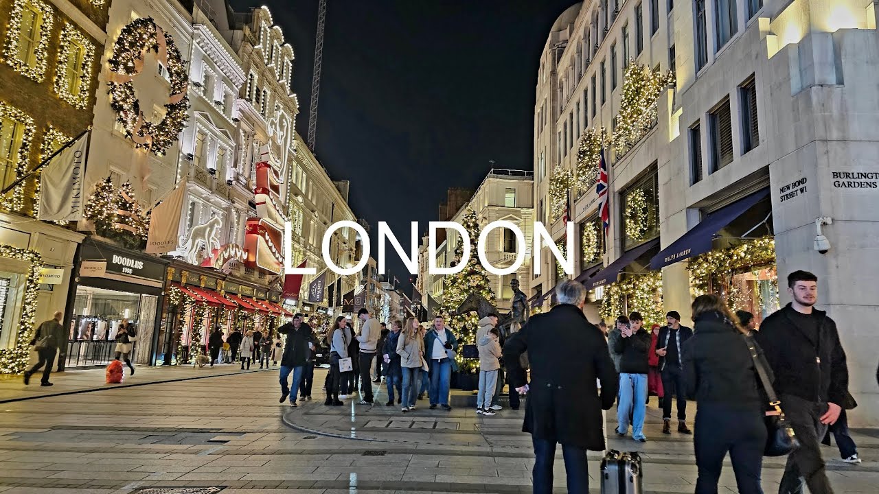 CHRISTMAS MAGIC IN LONDON 2025 [4K] -Stunning Holiday Lights & Festive Streets