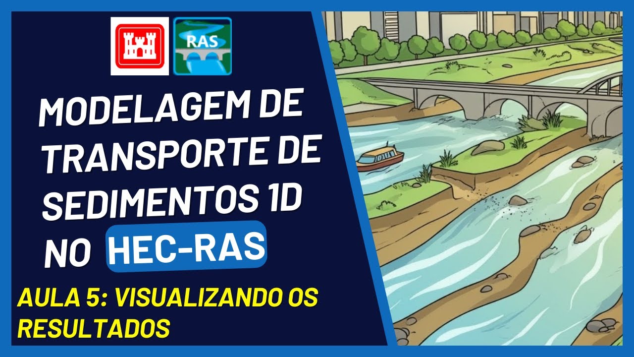 Modelagem de Transporte de Sedimentos 1D usando HEC-RAS - Aula 5: Visualizando os Resultados