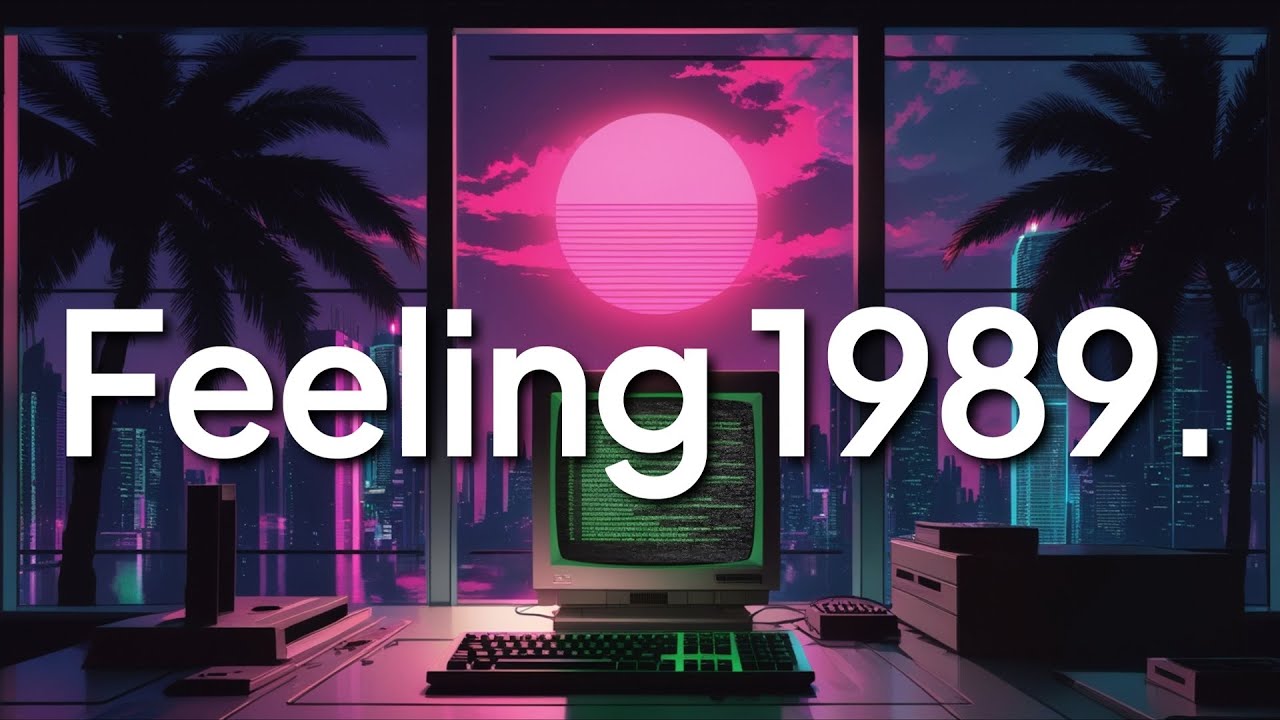 Digital Sunset 1989 | Lofi Synthwave Retrowave Mix | 80s City Chill Beats for Study & Focus