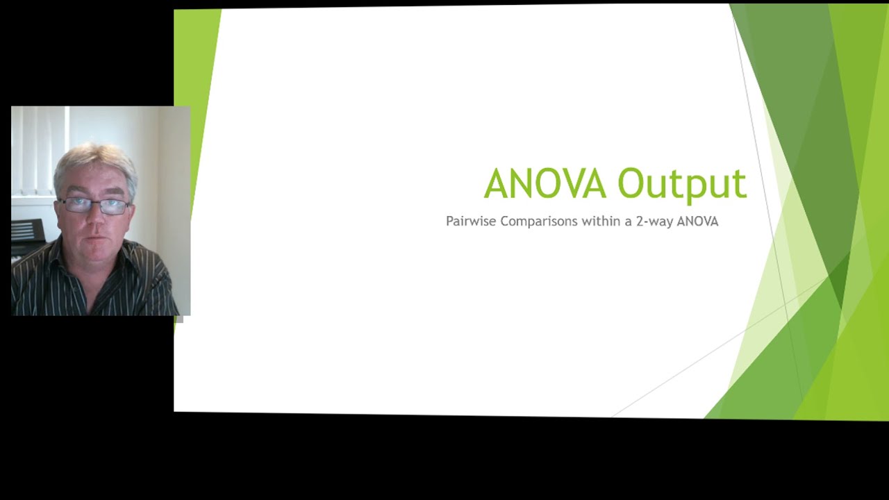 ANOVA - Pairwise Comparisons