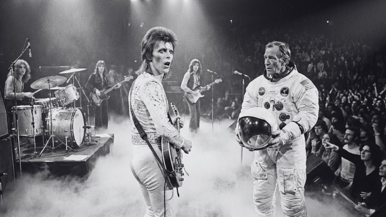 MYSTERIOUS man in white suit joined Bowie on stage — his identity left 15,000 people SPEECHLESS