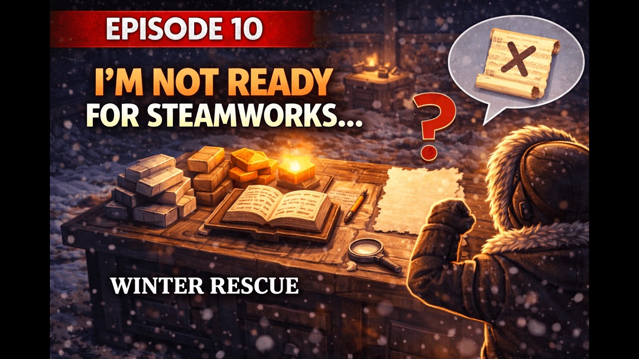 Blocked by Research Again… Steamworks Progress | Winter Rescue EP 10