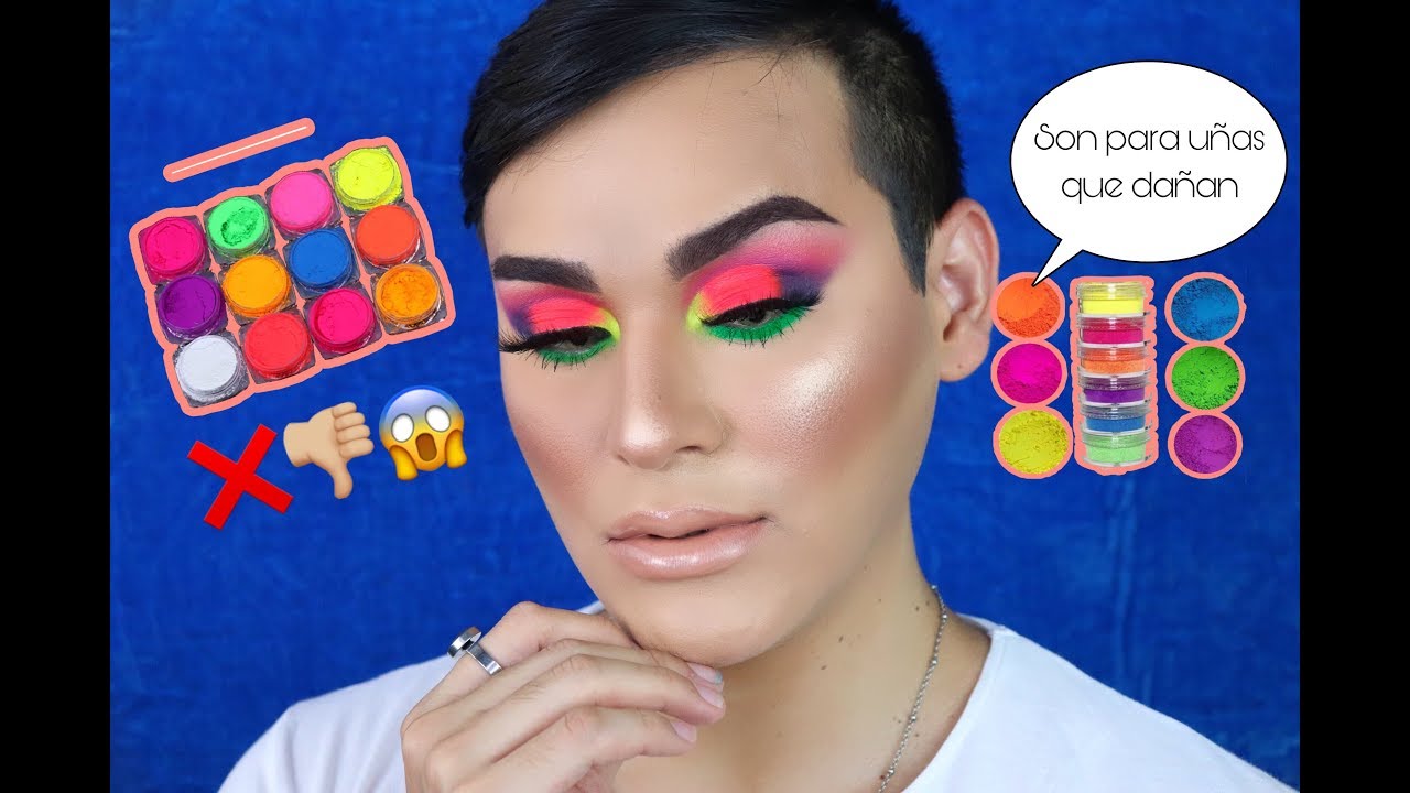 maquillaje en tonos  neon  / Alexis Jimenez