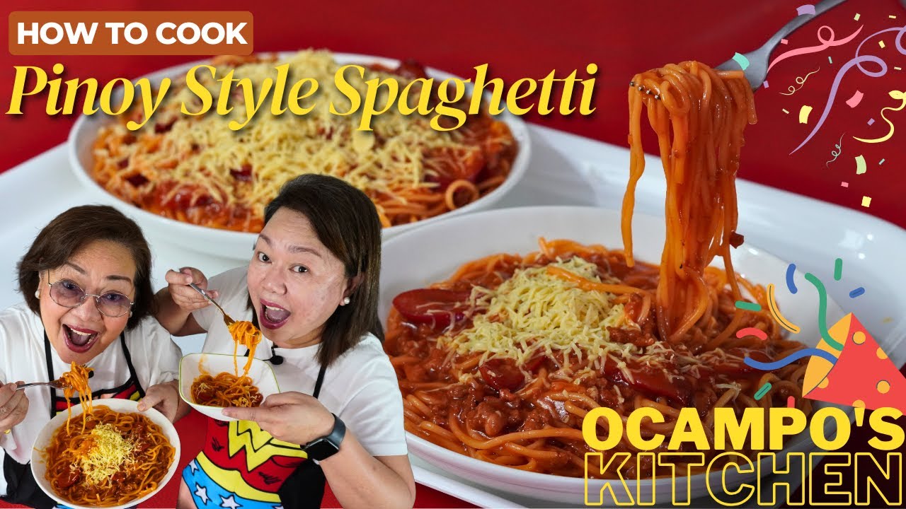 Pinoy Style Spaghetti na Perfect para sa Parties!